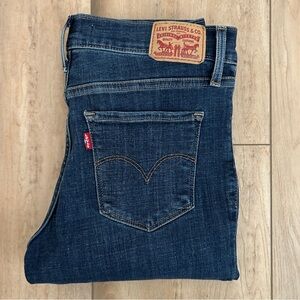 Levi's Women's Size 27 Shaping Skinny Dark Blue Denim Jeans
